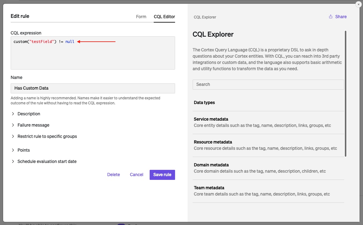 CQL v2.0 | Cortex