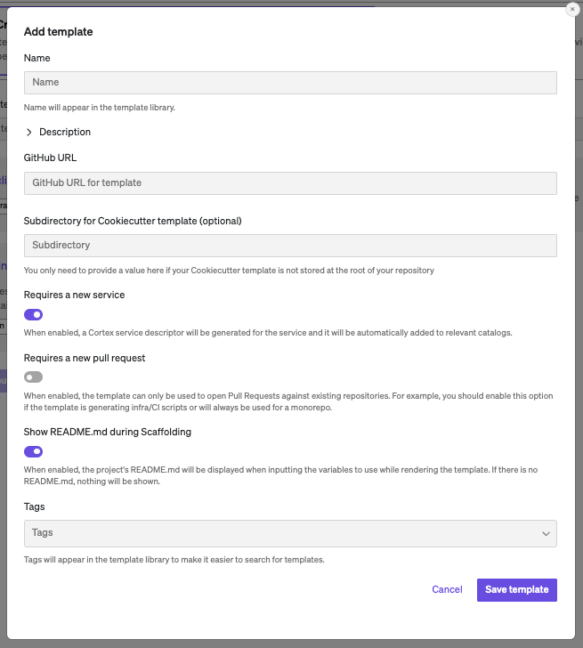 scaffolder template 2