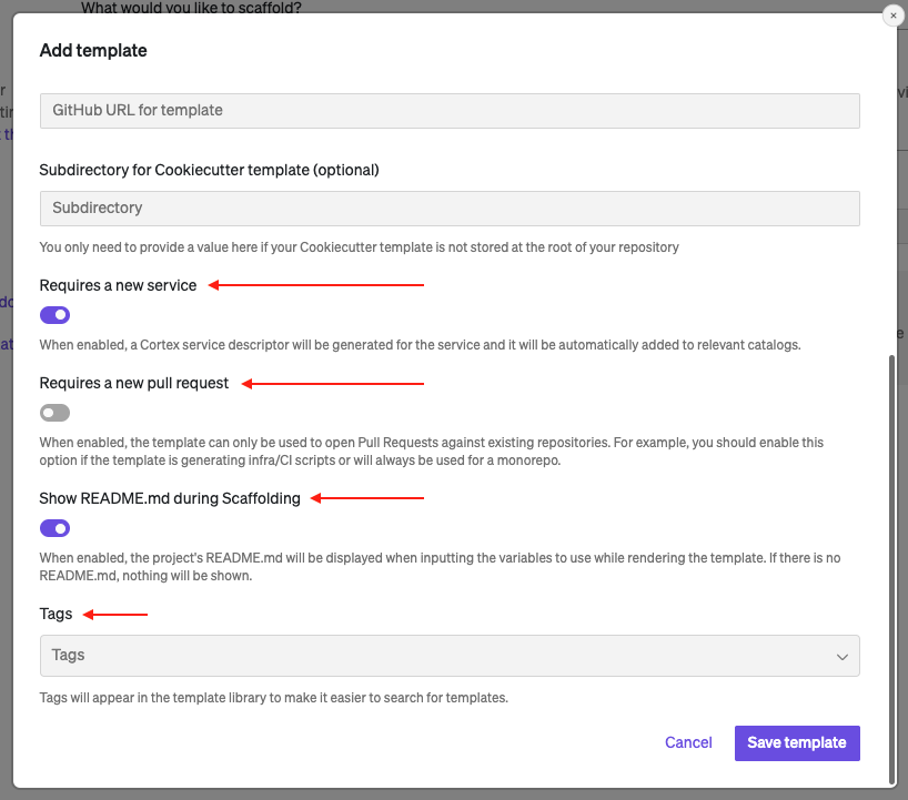 scaffolder template 4